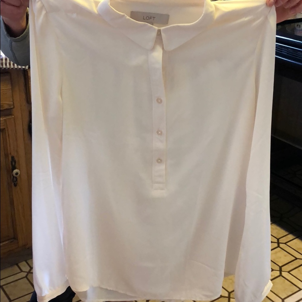 Loft button down blouse